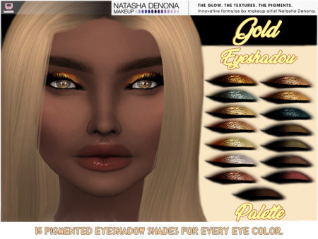 Gold Eyeshadow Palette Set by lucidoll at TSR