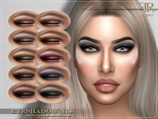 Sims 4 FRS Eyeshadow N14 by FashionRoyaltySims at TSR