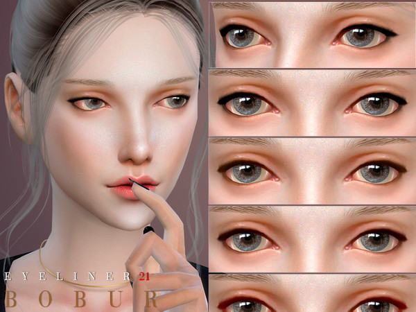 Sims 4 Eyeliner 21 by Bobur3 at TSR