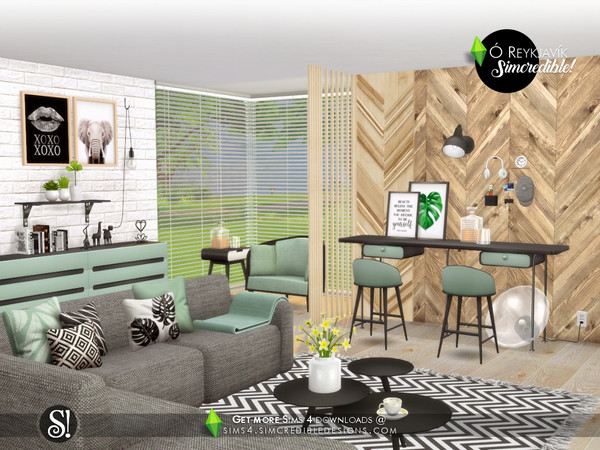 Sims 4 Oh Reykjavik decor by SIMcredible at TSR