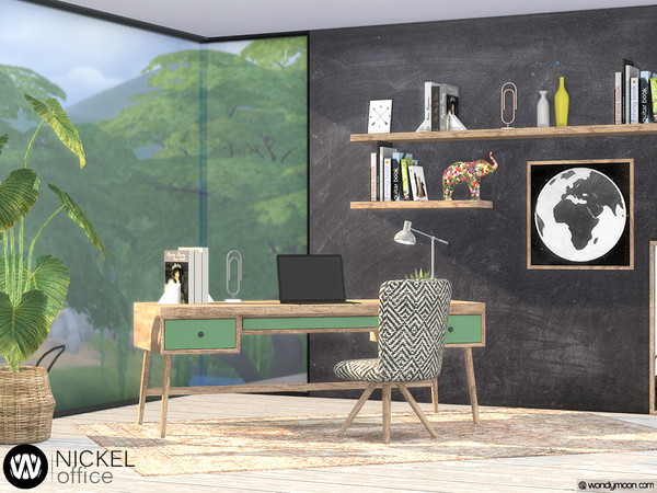 Sims 4 Nickel Office by wondymoon at TSR