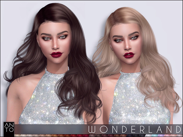 Sims 4 Wonderland Hairstyle by Anto at TSR
