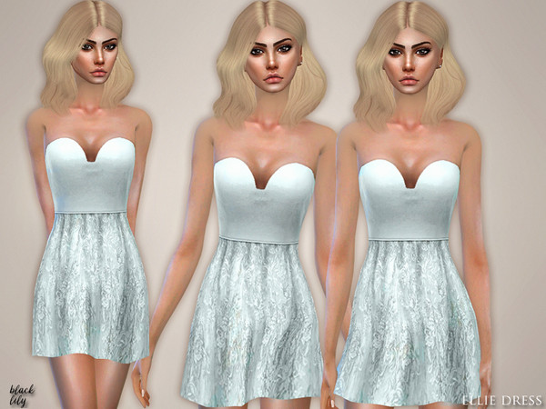 Sims 4 Ellie Dress by Black Lily at TSR
