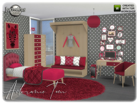 Adoranie teen bedroom by jomsims at TSR