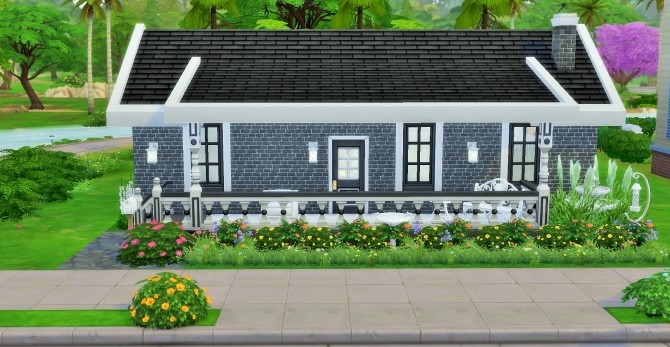 Sims 4 Starter Home NO CC by heikeg at Mod The Sims