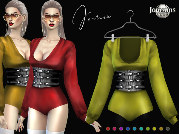 Sims 4 Joinia bodysuit by jomsims at TSR