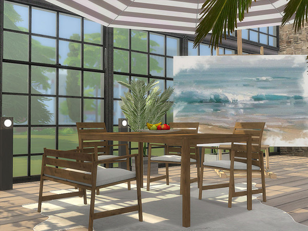 Sims 4 Lachesis Outdoor Dining by ArtVitalex at TSR