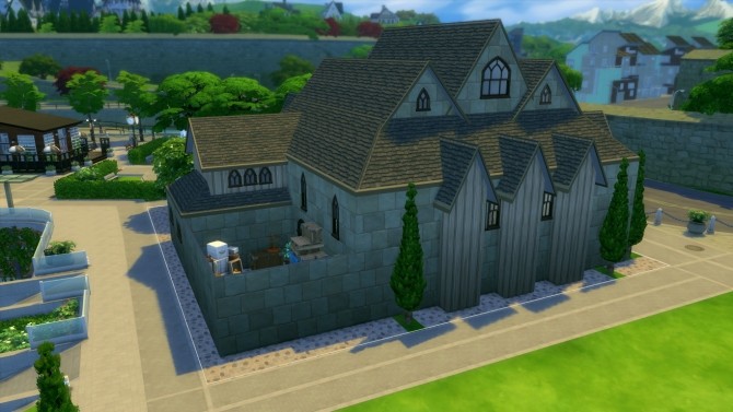 Sims 4 The Leaky Cauldron Harry Potter builds by iSandor at Mod The Sims