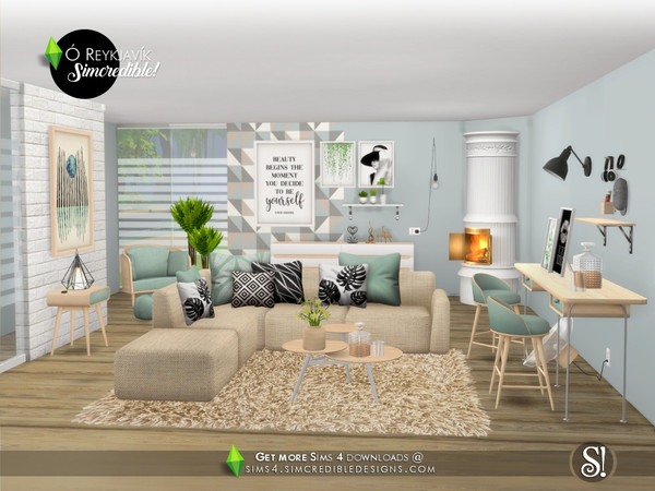 Sims 4 Oh Reykjavik decor by SIMcredible at TSR