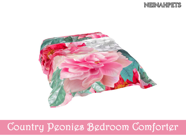 Sims 4 Country Peonies Bedroom by neinahpets at TSR