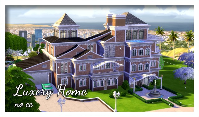Sims 4 Luxury Home by Oldbox at All 4 Sims