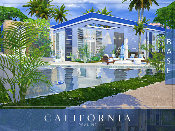 Sims 4 California house by Pralinesims at TSR
