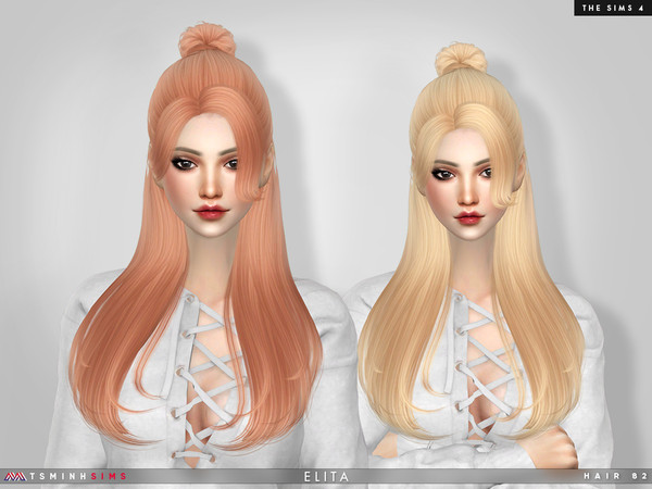 Sims 4 Elita Hair 82 by TsminhSims at TSR