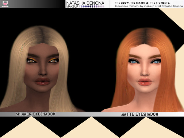Sims 4 Gold Eyeshadow Palette Set by lucidoll at TSR
