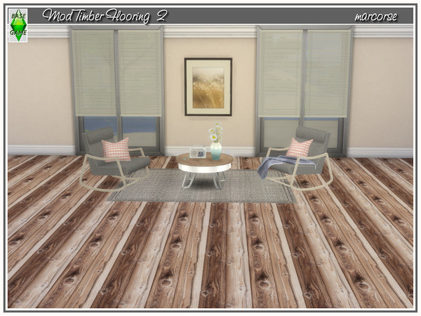 Sims 4 Mod Timber Flooring by marcorse at TSR