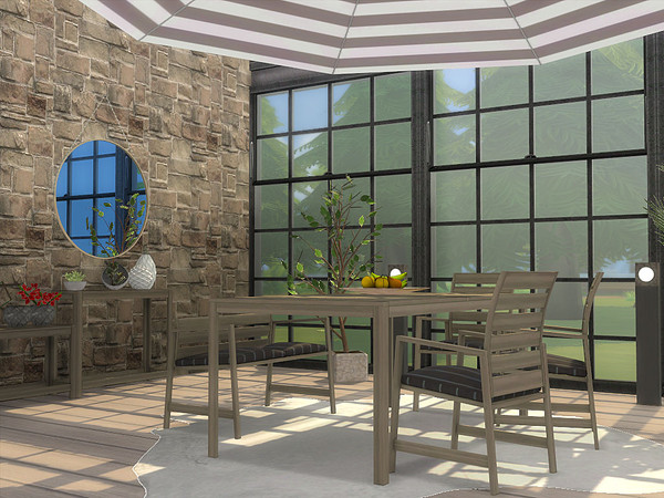 Sims 4 Lachesis Outdoor Dining by ArtVitalex at TSR