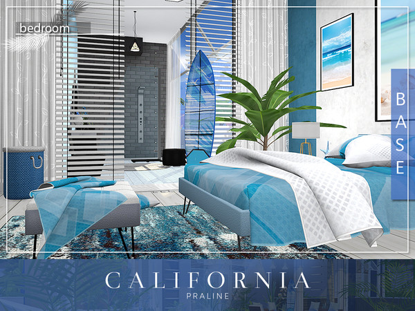 Sims 4 California house by Pralinesims at TSR