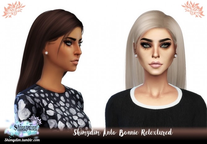 Sims 4 Anto Bonnie Retexture Hair Naturals + Unnaturals at Shimydim Sims