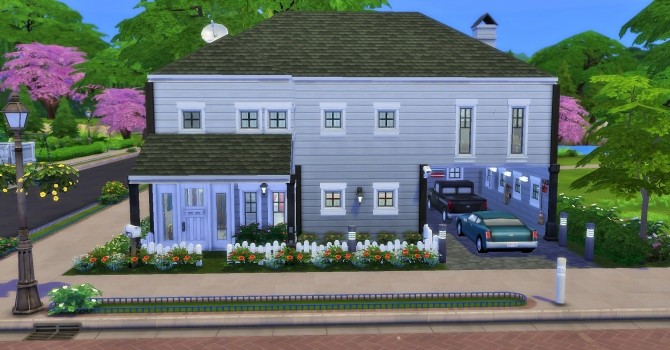 Sims 4 Two story home by heikeg at Mod The Sims