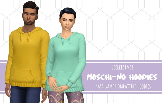 Sims 4 Moschi NO Hoodies at leeleesims1