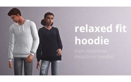 Relaxed fit hoodie by jwofles at Mod The Sims