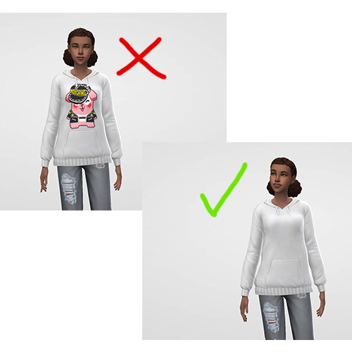 Sims 4 Relaxed fit hoodie by jwofles at Mod The Sims