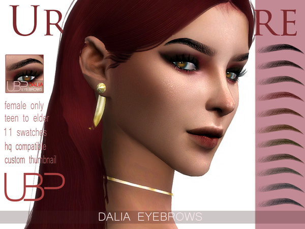 Sims 4 Dalia Eyebrows by Urielbeaupre at TSR