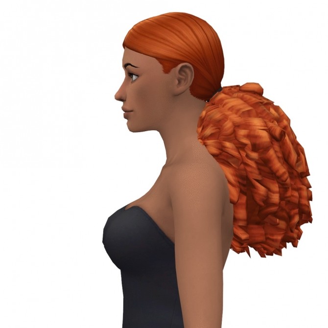 Sims 4 Slick It Back Ponytail Base Game Compatible Hair at leeleesims1
