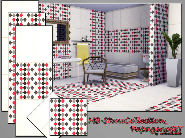 Sims 4 MB Stone Collection Papageno SET by matomibotaki at TSR