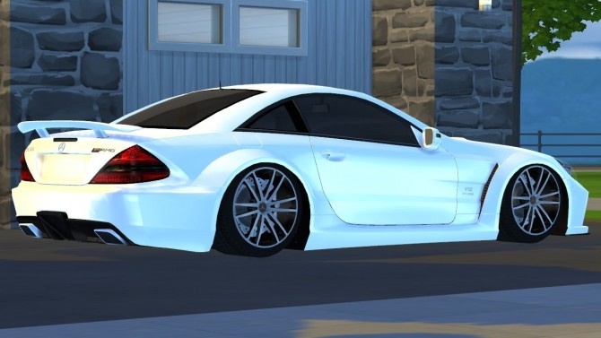 Sims 4 2009 Mercedes Benz SL65 AMG Black Series at Tyler Winston Cars