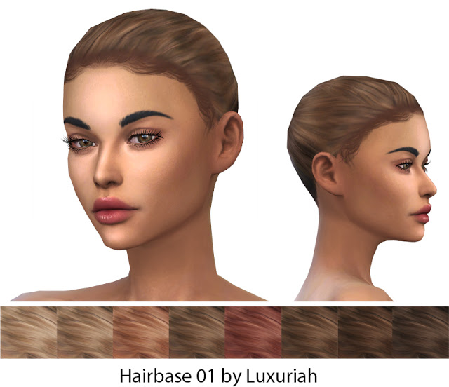 Luxuriah Sims Elvira Hairstyle In 18 Colors For Sims4