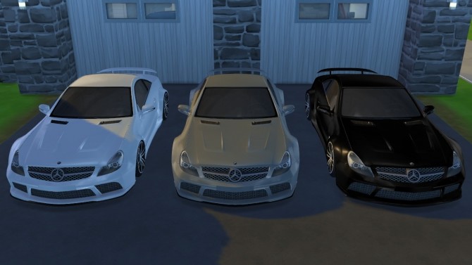 Sims 4 2009 Mercedes Benz SL65 AMG Black Series at Tyler Winston Cars