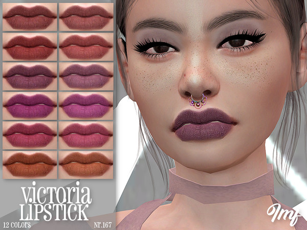 Sims 4 IMF Victoria Lipstick N.167 by IzzieMcFire at TSR