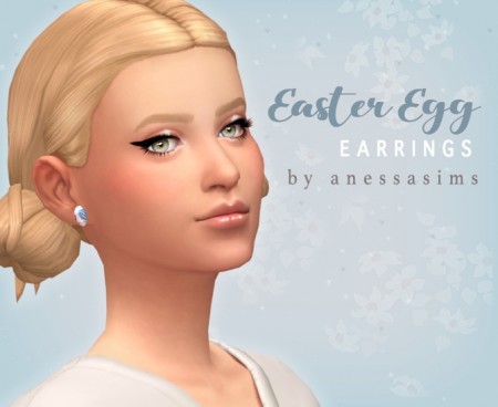 Easter egg earrings at Anessa Sims
