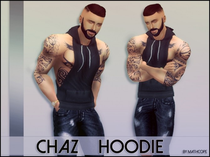 Sims 4 Chaz hoodie by Mathcope at Sims 4 Studio