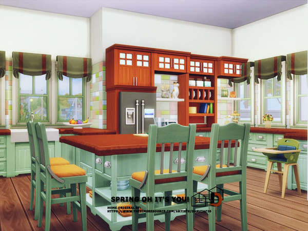 Sims 4 Spring oh its you house by Danuta720 at TSR