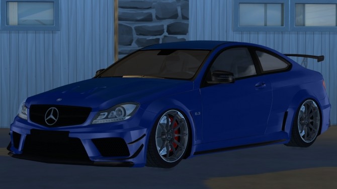 Sims 4 2012 Mercedes Benz C63 AMG Black Series at Tyler Winston Cars