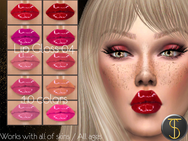 Sims 4 Lip Gloss 04 by turksimmer at TSR