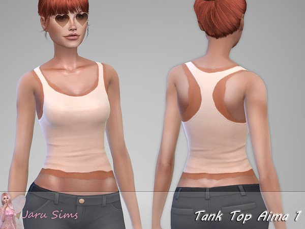Sims 4 Tank Top Aima 1 by Jaru Sims at TSR