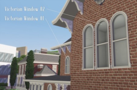 Victorian House Exterior Set at Happy Life Sims