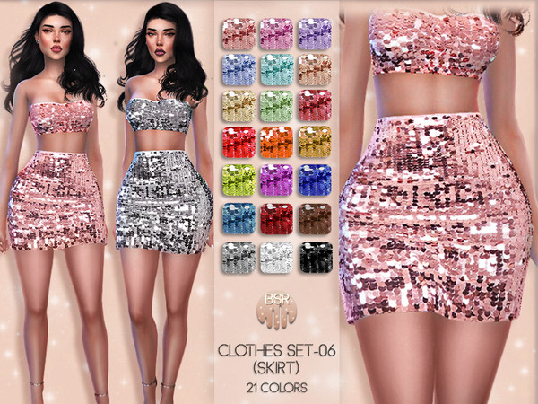 Sims 4 Clothes SET 06 SKIRT BD39 by busra tr at TSR