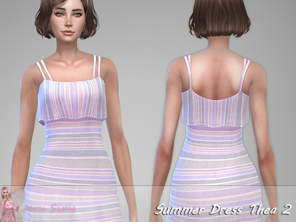 Sims 4 Summer Dress Thea 2 by Jaru Sims at TSR
