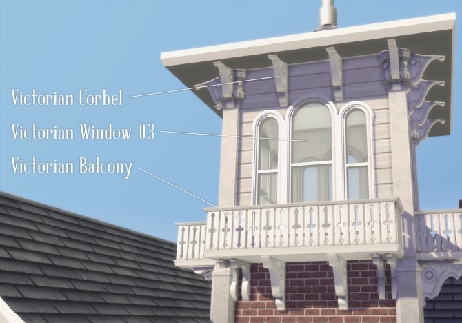 Sims 4 Victorian House Exterior Set at Happy Life Sims