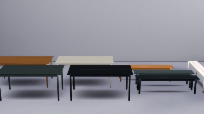 Sims 4 Linear Steel Table (P) at Meinkatz Creations