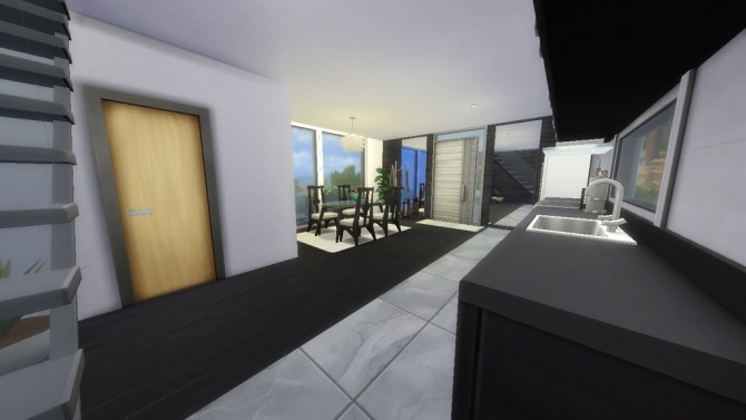 Sims 4 Minimalist home by Augustas at Mod The Sims