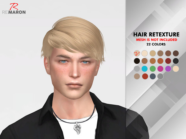 Sims 4 Atlas hair Retexture by remaron at TSR