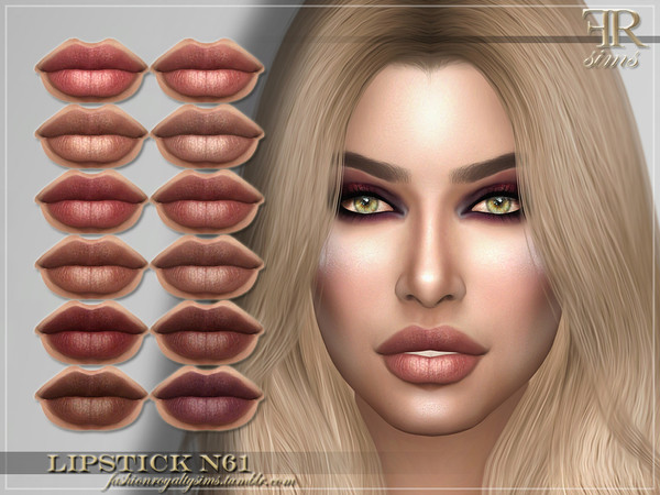 Sims 4 FRS Lipstick N61 by FashionRoyaltySims at TSR