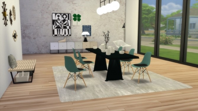 Sims 4 TRAPEZE TABLE at Meinkatz Creations