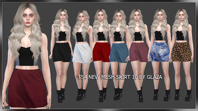 Sims 4 Skirt 10 at All by Glaza