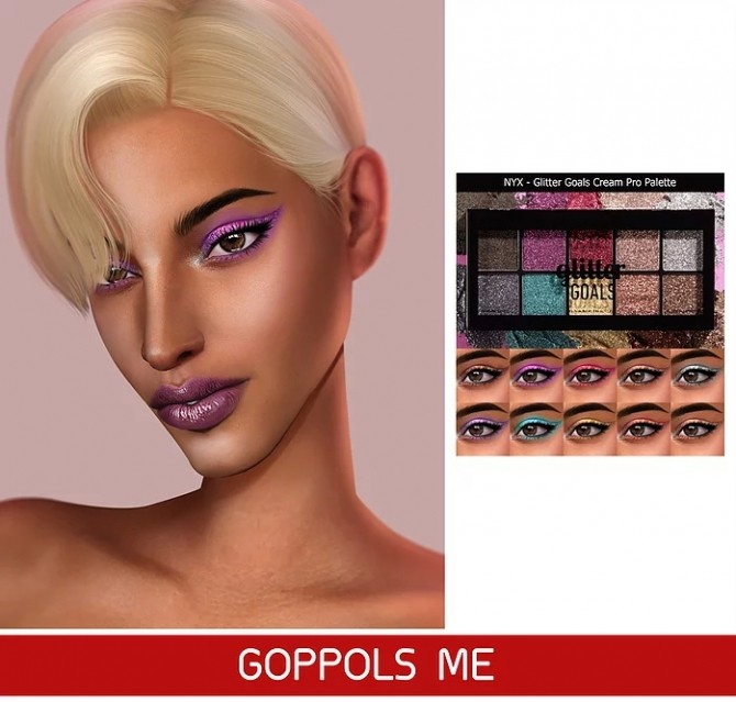 Sims 4 Glitter Goals Cream Pro Palette at GOPPOLS Me